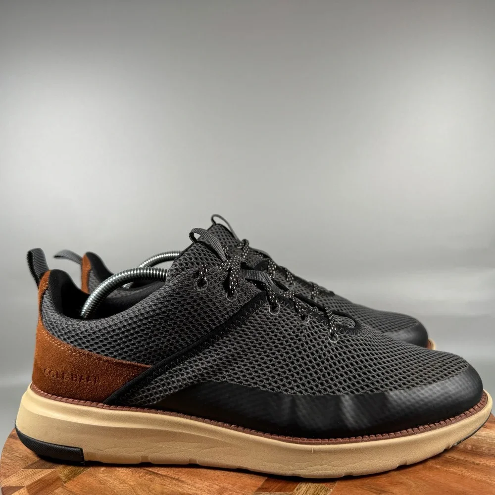 Cole Haan ZEROGRAND Journey Runner Mens‎ 11 Black Magnet British Tan C34651